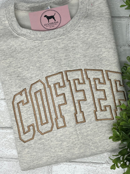 COFFEE Embroidered T-shirt or Sweatshirt