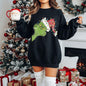 CHRISTMAS GREEN MONSTER SIDE Graphic T-shirt or Sweatshirt